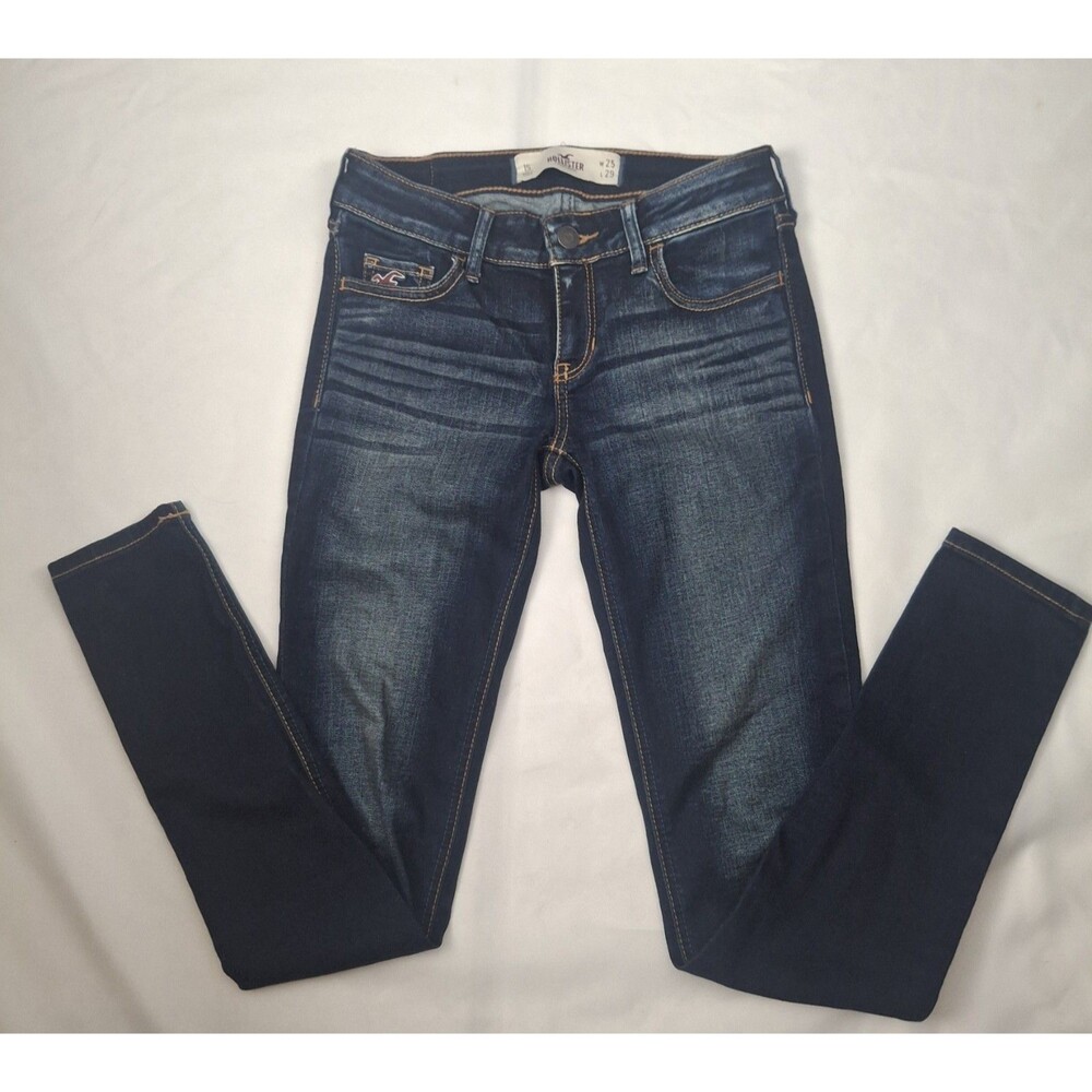 Y2K Hollister Low Rise Skinny Jeans Medium Wash Blue W26x L28(actual) 1S Indie